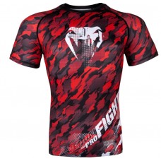 Рашгард Venum Tecmo Rashguard Short Sleeves Red